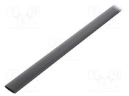 Heat shrink sleeve; glueless; 2: 1; 12.7mm; L: 1m; black TASKER