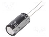 Capacitor: electrolytic; THT; 470uF; 50VDC; Ø10x20mm; Pitch: 5mm PANASONIC