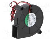 Fan: DC; blower; 12VDC; 51.6x51.7x15mm; 9.17m3/h; 45.8dBA; ball SUNON