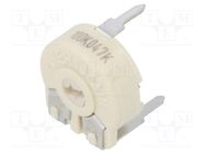 Potentiometer: mounting; single turn,horizontal; 100kΩ; 330mW PIHER