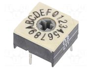 Encoding switch; HEX/BCD; Pos: 16; THT; Rcont max: 100mΩ; P60 PTR HARTMANN