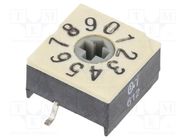 Encoding switch; DEC/BCD; Pos: 10; SMD; Rcont max: 100mΩ; P60 