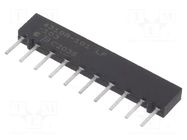 Resistor network: X; THT; 10kΩ; ±2%; 1.25W; No.of resistors: 9; 100V BOURNS