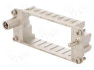 Frame for modules; female; C146,heavy|mate F; size E16 AMPHENOL