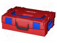 Case; Kind of container: tool case; ABS; Body dim: 442x357x151mm KNIPEX