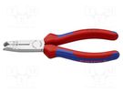 Stripping tool; Øcable: 8÷13mm; Wire: round; Tool length: 165mm KNIPEX