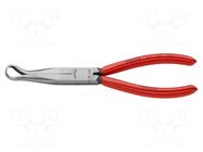 Pliers; curved,half-rounded nose; 200mm KNIPEX