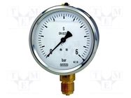 Manometer; 0÷6bar; Class: 1.6; 63mm; Temp: -20÷60°C; steel; 213.53 WIKA