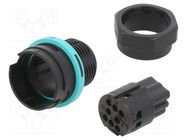 Connector: AC supply; screw terminal; male; TH406; 0.5÷1mm2; 400V TECHNO