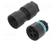 Connector: AC supply; screw terminal; male; TH387; 17.5A; 500V TECHNO