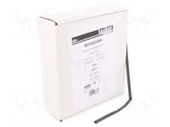 Heat shrink sleeve; glueless; 2: 1; 4.8mm; L: 10m; black TASKER