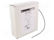 Heat shrink sleeve; glueless; 2: 1; 1.6mm; L: 10m; black TASKER