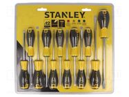 Kit: screwdrivers; Phillips,Pozidriv®,slot,Torx®; Essential STANLEY