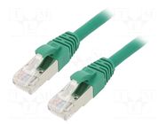 Patch cord; ETHERLINE® Cat.6a,S/FTP; 6a; stranded; Cu; LSZH; green LAPP