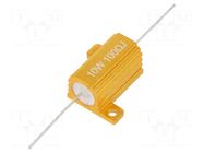 Resistor: wire-wound; with heatsink; 100Ω; 10W; ±5%; 50ppm/°C SR PASSIVES