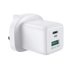 Joyroom USB Type C / USB wall charger 30W Power Delivery Quick Charge 4.5A (UK plug) white (L-QP303), Joyroom