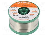 Soldering wire; tin; Sn96,5Ag3Cu0,5; 0.7mm; 0.25kg; lead free STANNOL