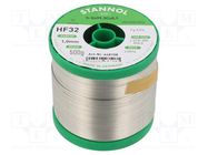 Tin; lead free; Sn99,3Cu0,7; 1mm; 0.5kg; reel; 227°C; Flux: SW32 STANNOL