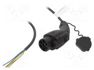 Cable: eMobility; 1x0.5mm2,3x2.5mm2; 250V; 4kW; IP44; GB/T,wires 