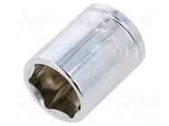 Socket; 12-angles,socket spanner; 17mm; 3/8"; Plating: chromium Workpro