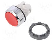 Switch: push-button; 22mm; red; none; IP66; flat; MPI; Pos: 2; Ø22.5mm ABB