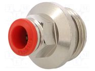 Push-in fitting; straight; -0.99÷20bar; nickel plated brass 