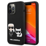 Karl Lagerfeld KLHCP13LSSKCK iPhone 13 Pro / 13 6.1&quot; hardcase black/black Silicone Karl &amp; Choupette, Karl Lagerfeld