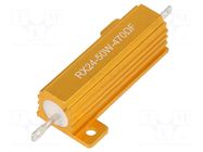 Resistor: wire-wound; with heatsink; 470Ω; 50W; ±5%; 30ppm/°C SR PASSIVES