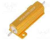 Resistor: wire-wound; with heatsink; 220Ω; 50W; ±1%; 50ppm/°C SR PASSIVES