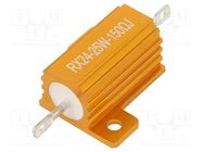 Resistor: wire-wound; with heatsink; 150Ω; 25W; ±5%; 50ppm/°C SR PASSIVES