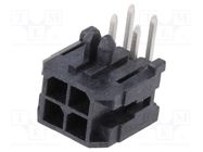 Connector: wire-board; socket; male; Micro-Fit 3.0; 3mm; PIN: 4 MOLEX