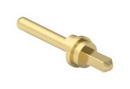 PCB PIN, 9.53MM, BRASS, THROUGH HOLE