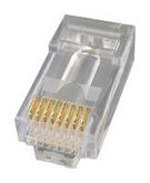 RJ45 CONNECTOR, PLUG, 8P8C, 1PORT, CRIMP