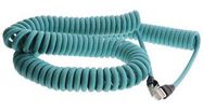 COIL CORD, RJ45 PLUG-RJ45 PLUG, 18FT