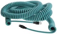 COIL CORD, RJ45 PLUG-RJ45 PLUG, 48FT