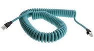 COIL CORD, RJ45 PLUG-RJ45 PLUG, 12FT