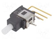 Switch: push-button; Pos: 2; SPDT; 0.01A/28VAC; 0.01A/28VDC; 500MΩ NKK SWITCHES