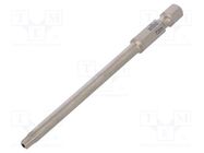 Screwdriver bit; Torx® with protection; T20H; Overall len: 90mm WIHA