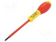 Screwdriver; Pozidriv®; insulated; PZ1; FATMAX®; 100mm; 1kVAC STANLEY