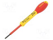 Screwdriver; slot; insulated; SL 2,5; FATMAX®; 50mm; 1kVAC STANLEY