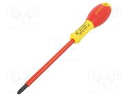 Screwdriver; Pozidriv®; insulated; PZ2; FATMAX®; 125mm; 1kVAC STANLEY