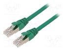 Patch cord; ETHERLINE® Cat.6a,S/FTP; 6a; stranded; Cu; LSZH; green LAPP