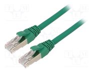 Patch cord; ETHERLINE® Cat.6a,S/FTP; 6a; stranded; Cu; LSZH; green LAPP