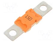 Fuse: fuse; 150A; 32VDC; automotive; 67.3mm; M8 screw; BF2; copper LITTELFUSE