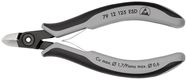 KNIPEX 79 12 125 ESD Precision Electronics Side Cutter ESD with multi-component grips burnished 125 mm