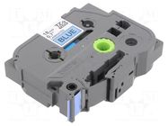 Tape; 18mm; 8m; blue; Character colour: black; laminated,glued BROTHER