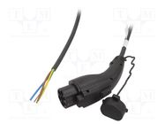 Cable: eMobility; 1x0.5mm2,3x6mm2; 250V; 8kW; IP44; GB/T,wires 