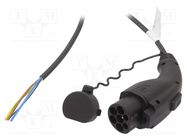 Cable: eMobility; 1x0.5mm2,3x2.5mm2; 250V; 4kW; IP44; GB/T,wires 