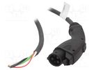 Cable: eMobility; 1x0.56mm2,3x5.3mm2; 250V; 10kW; IP44; 5m; 41A HARTING