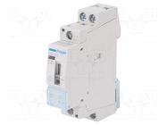 Relay: installation; monostable; NC + NO; for DIN rail mounting HAGER